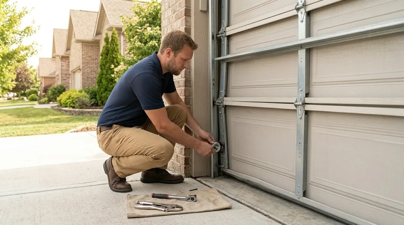 Garage door repair work in Oklahoma City, OK